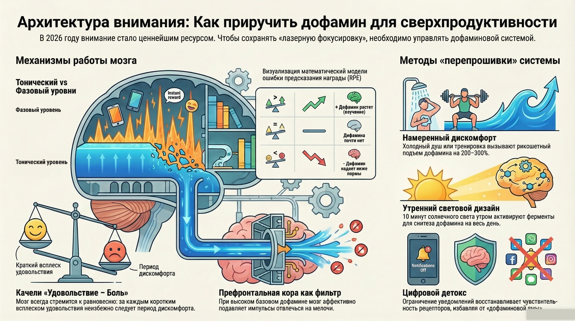 Архитектура внимания: Как перепрошить дофаминовую систему для сверхпродуктивности
